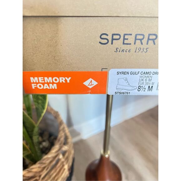 SPERRY TOP-SIDER Syren Gulf Camo Duck Toe Boot, Rain Boot, Green Camo, 8.5, NWT - Picture 13 of 16